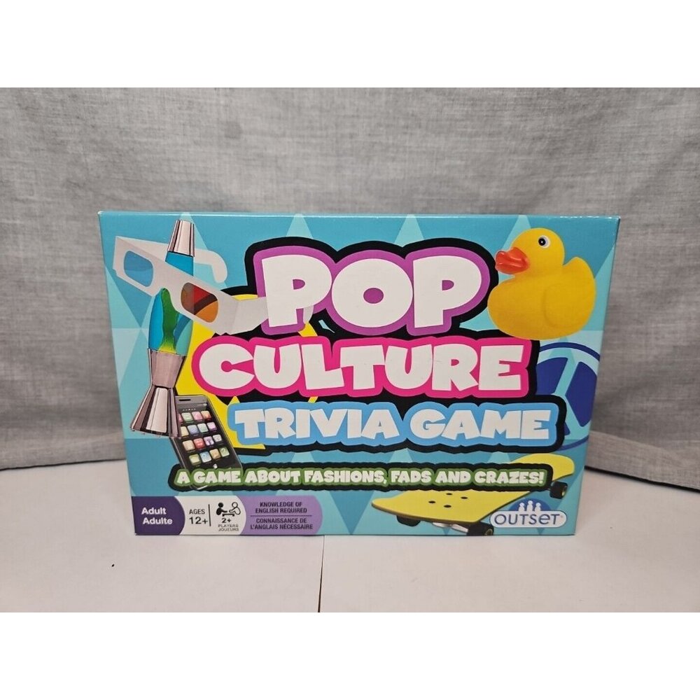 Pop Culture Trivia A Game About Fashions Fads and Crazes Features 220 Cards